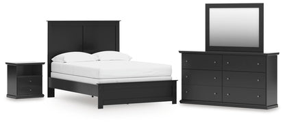 Maribel  Panel Bed, Dresser, Mirror And Nightstand