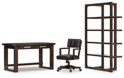 Brecton Home Office Desk With Chair And Storage