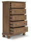 Feddinger California  Panel Bed With Mirrored Dresser, Chest And Nightstand