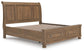 Feddinger  Storage Sleigh Bed With Mirrored Dresser And Nightstand