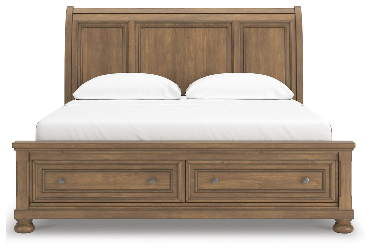 Feddinger California  Storage Sleigh Bed With Mirrored Dresser