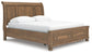 Feddinger California  Storage Sleigh Bed With Mirrored Dresser