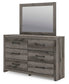 Graystorm  Panel Storage Bed, Dresser And Mirror