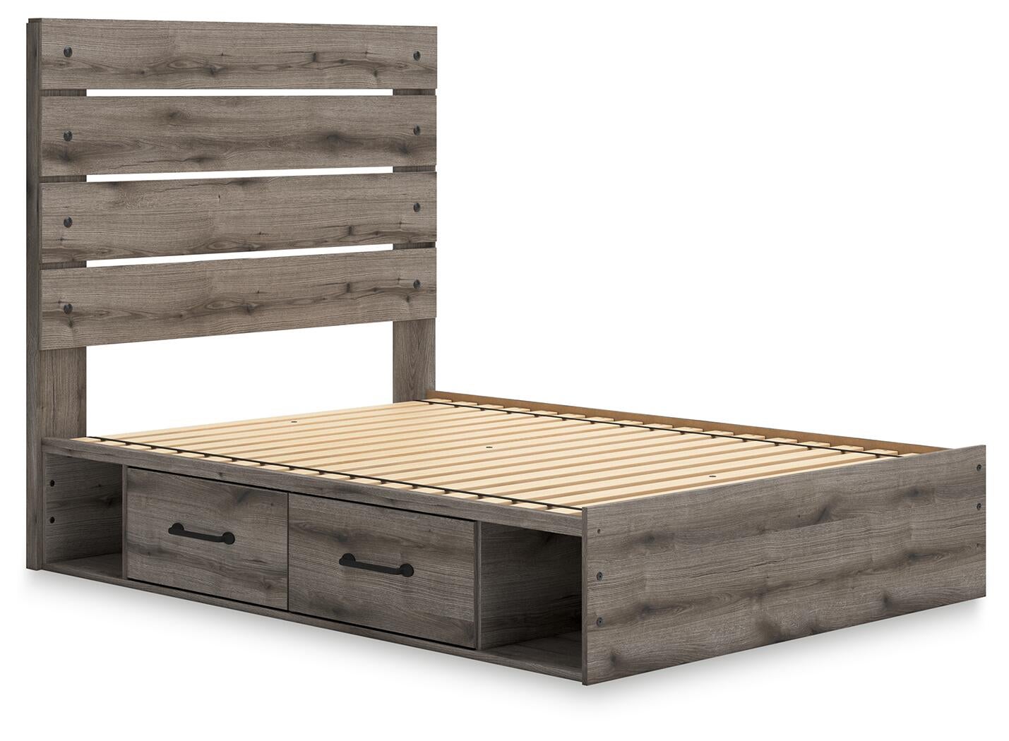 Graystorm  Panel Storage Bed, Dresser And Mirror