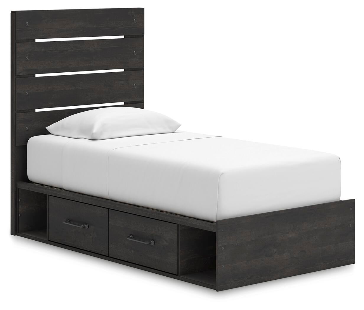 Hollivern  Panel Storage Bed, Dresser, Mirror, Chest And Nightstand