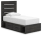 Hollivern  Panel Storage Bed, Dresser, Mirror, Chest And Nightstand