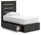 Hollivern  Panel Storage Bed, Dresser, Mirror, Chest And Nightstand