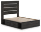 Hollivern  Panel Storage Bed, Dresser And Mirror