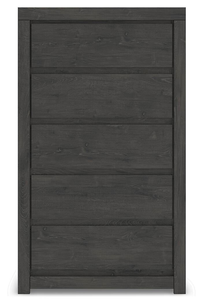 Fraluna  Panel Bed, Dresser, Mirror, Chest And Nightstand