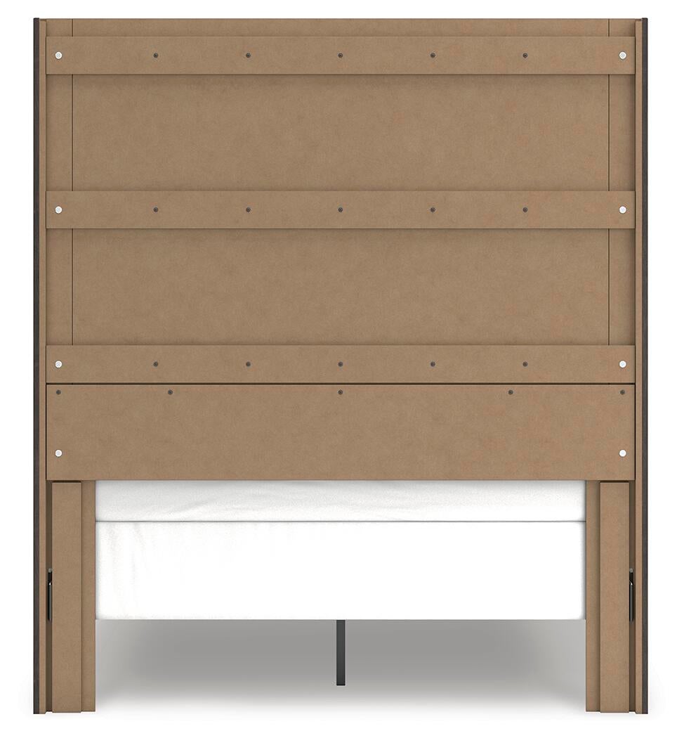 Fraluna  Panel Bed, Dresser, Mirror, Chest And Nightstand