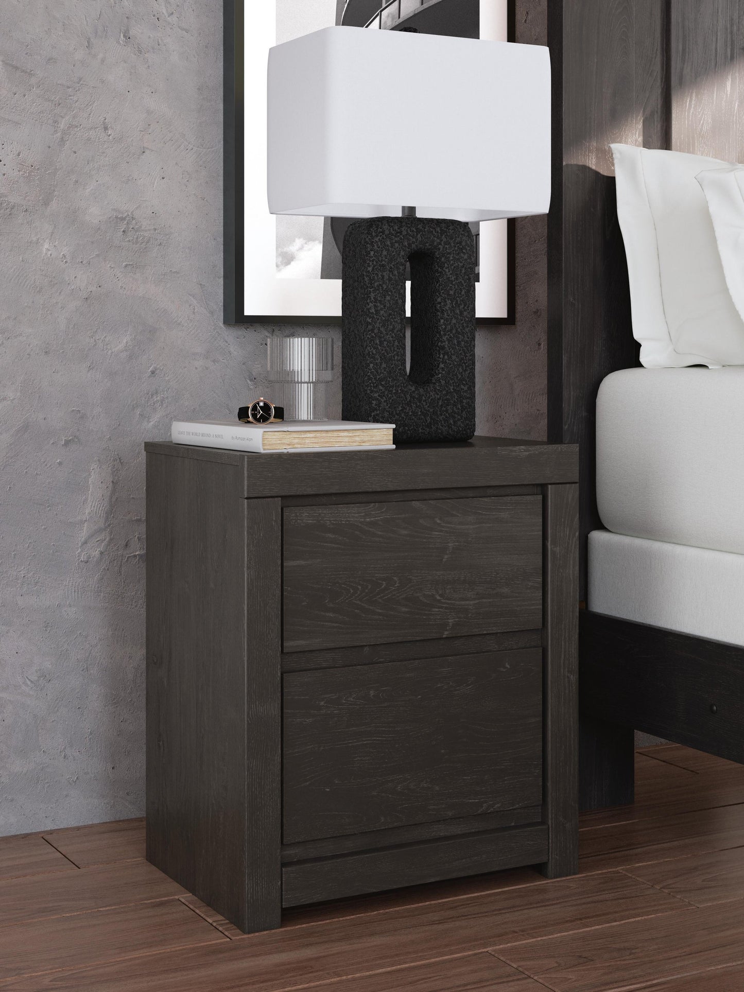 Fraluna  Panel Bed, Dresser, Mirror, Chest And Nightstand