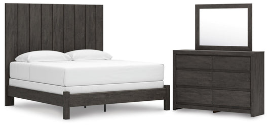 Fraluna  Panel Bed, Dresser And Mirror