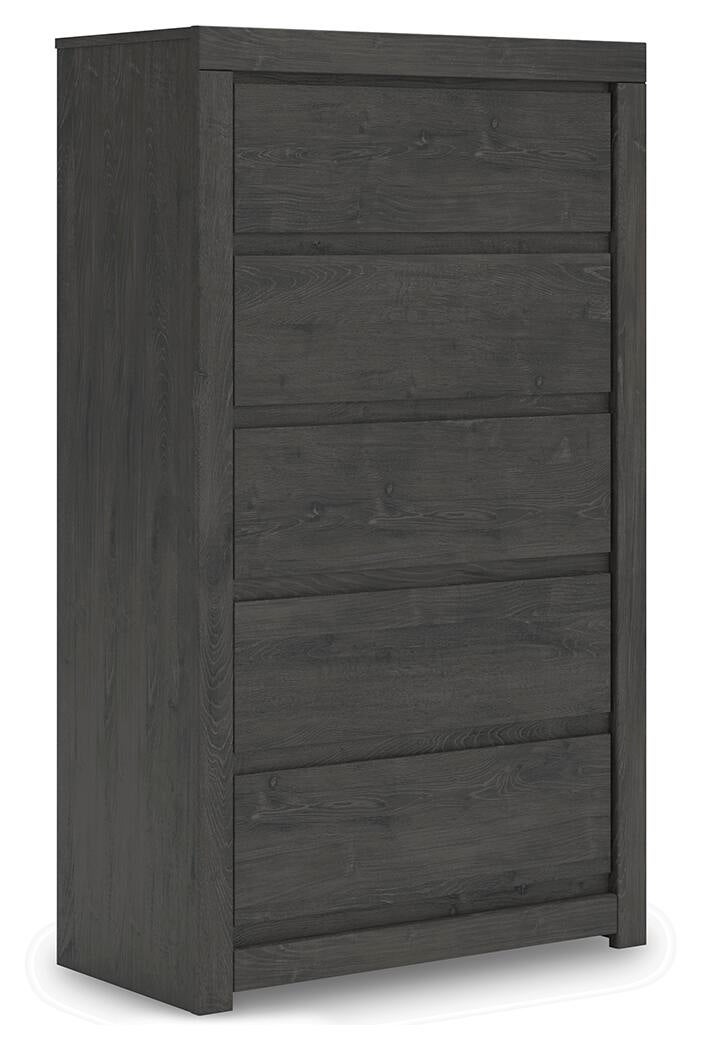 Fraluna  Panel Storage Bed, Dresser, Mirror, Chest And Nightstand