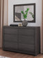 Fraluna  Panel Storage Bed, Dresser, Mirror And Nightstand