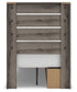 Graystorm  Panel Storage Bed, Dresser, Mirror And Nightstand