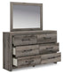 Graystorm  Panel Storage Bed, Dresser And Mirror
