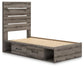 Graystorm  Panel Storage Bed, Dresser And Mirror