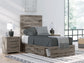 Graystorm  Panel Storage Bed, Dresser And Mirror