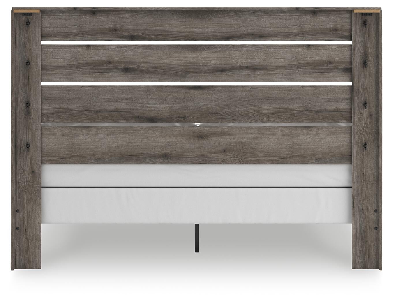 Graystorm  Panel Bed, Dresser, Mirror, Chest And Nightstand