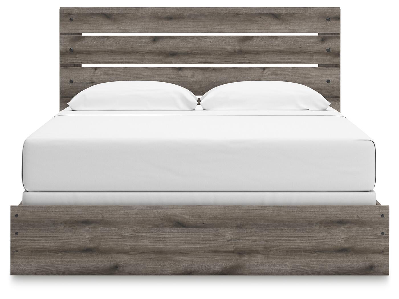 Graystorm  Panel Bed, Dresser And Mirror