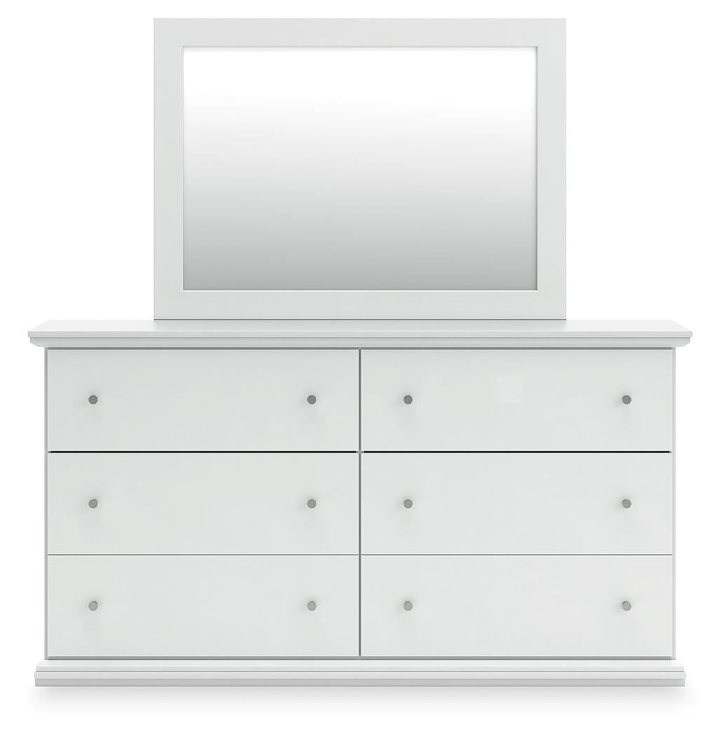 Bostwick Shoals  Panel Bed, Dresser And Mirror