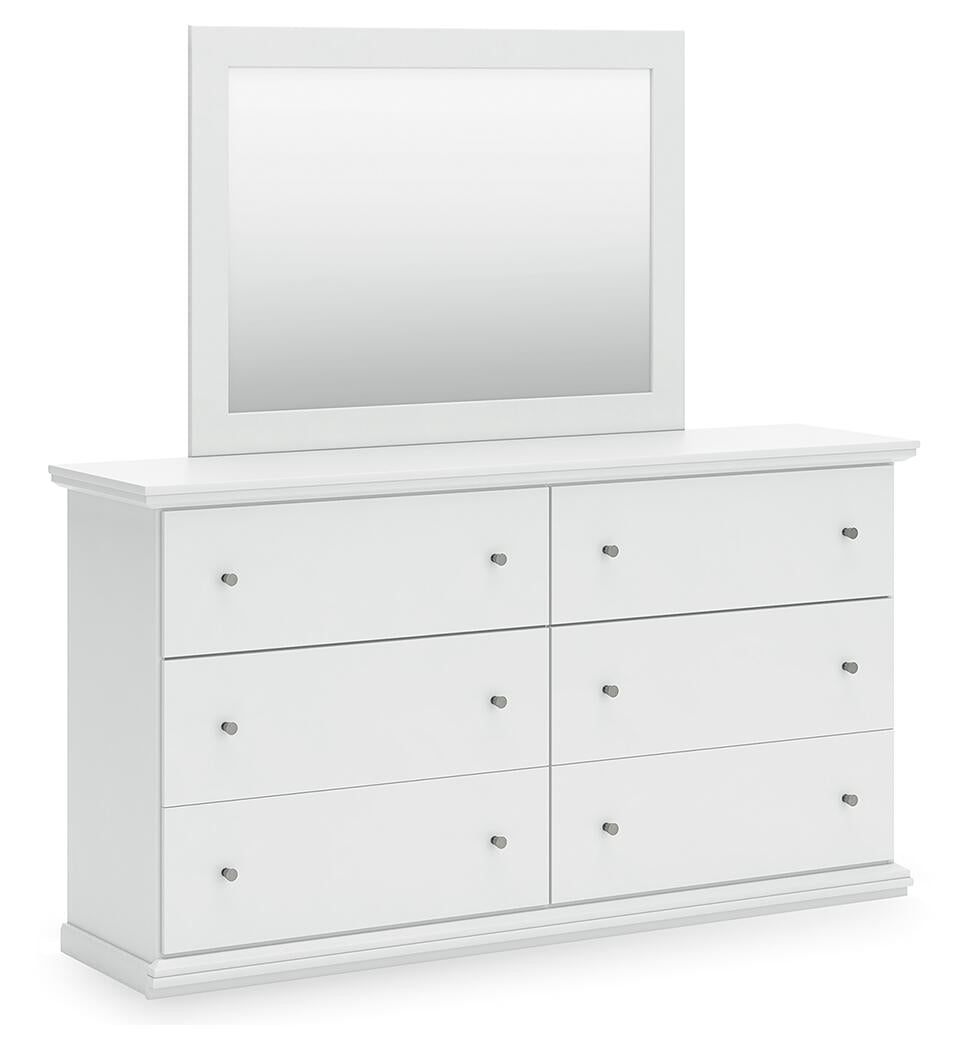 Bostwick Shoals  Panel Bed, Dresser And Mirror