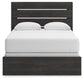 Hollivern  Panel Bed, Dresser, Mirror, Chest And Nightstand