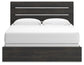 Hollivern  Panel Bed, Dresser, Mirror And Nightstand