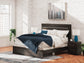 Hollivern  Panel Bed, Dresser, Mirror And Nightstand