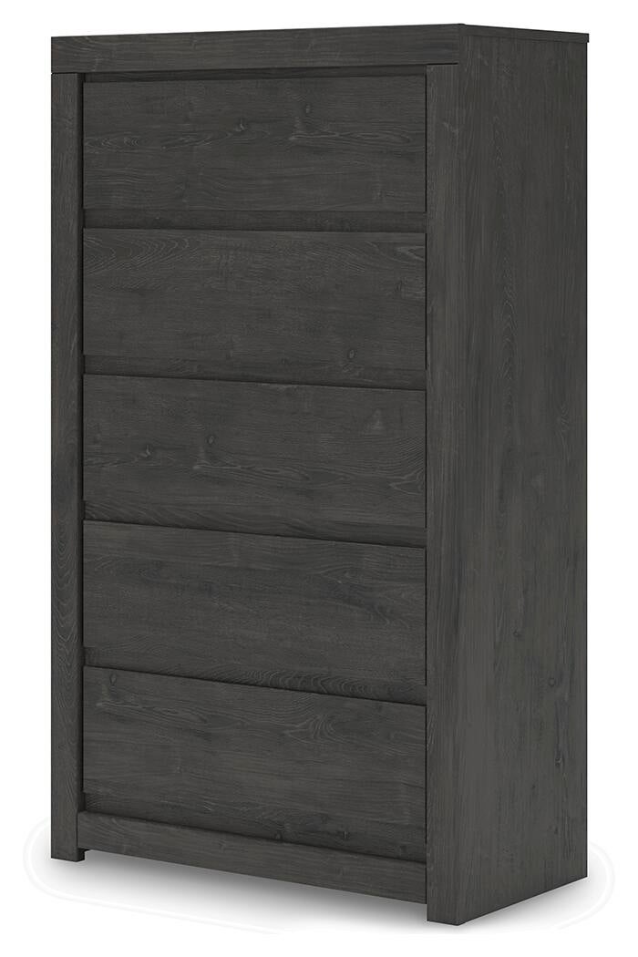 Fraluna  Panel Storage Bed, Dresser, Mirror, Chest And Nightstand