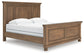 Feddinger  Panel Bed With Mirrored Dresser