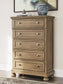 Feddinger  Storage Sleigh Bed With Mirrored Dresser, Chest And Nightstand