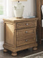 Feddinger  Storage Sleigh Bed With Mirrored Dresser, Chest And Nightstand