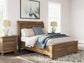 Feddinger  Storage Sleigh Bed With Mirrored Dresser And Nightstand