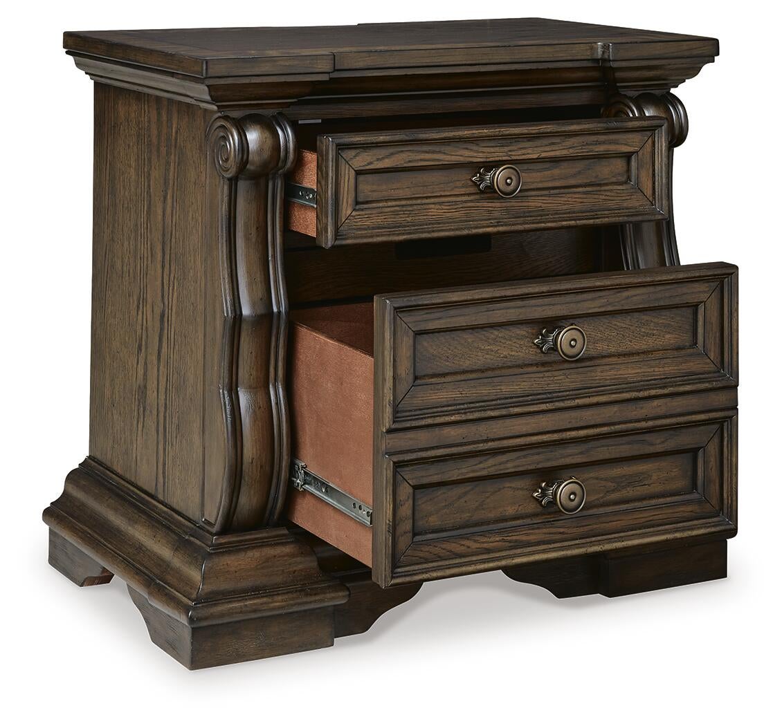 Maylee  Canopy Bed, Dresser, Mirror And Nightstand