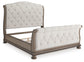 Ardenfield  Upholstered Sleigh Bed, Dresser, Mirror And Nightstand