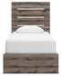 Graystorm  Panel Bed With Storage, Dresser And Mirror