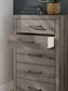 Graystorm  Panel Bed With Storage, Dresser, Mirror, Chest And Nightstand