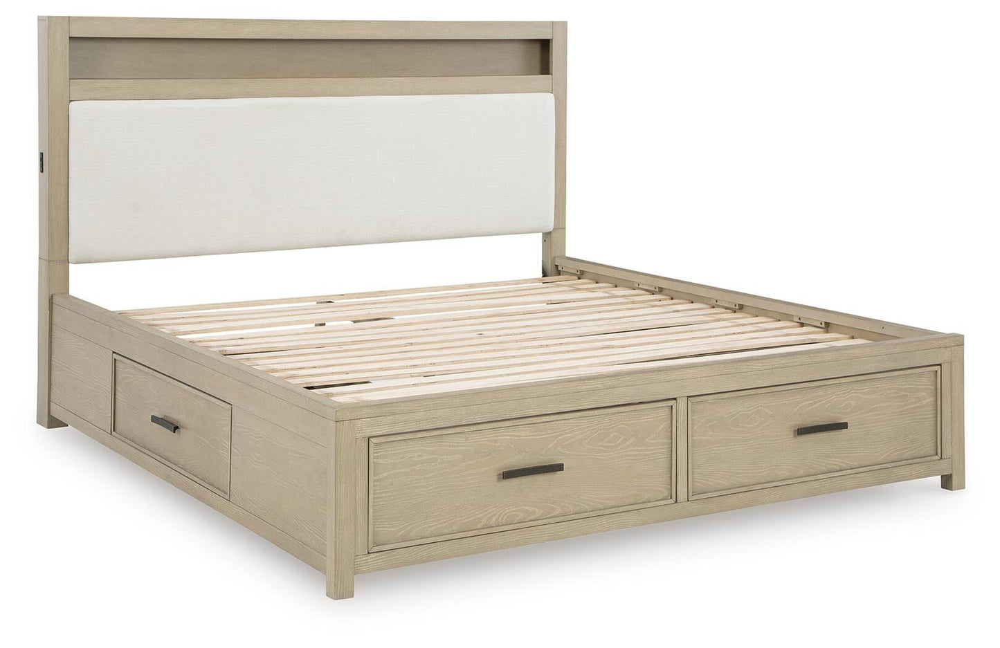 Calmoro California  Bookcase Bed With Mirrored Dresser