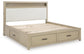 Calmoro California  Bookcase Bed With Mirrored Dresser
