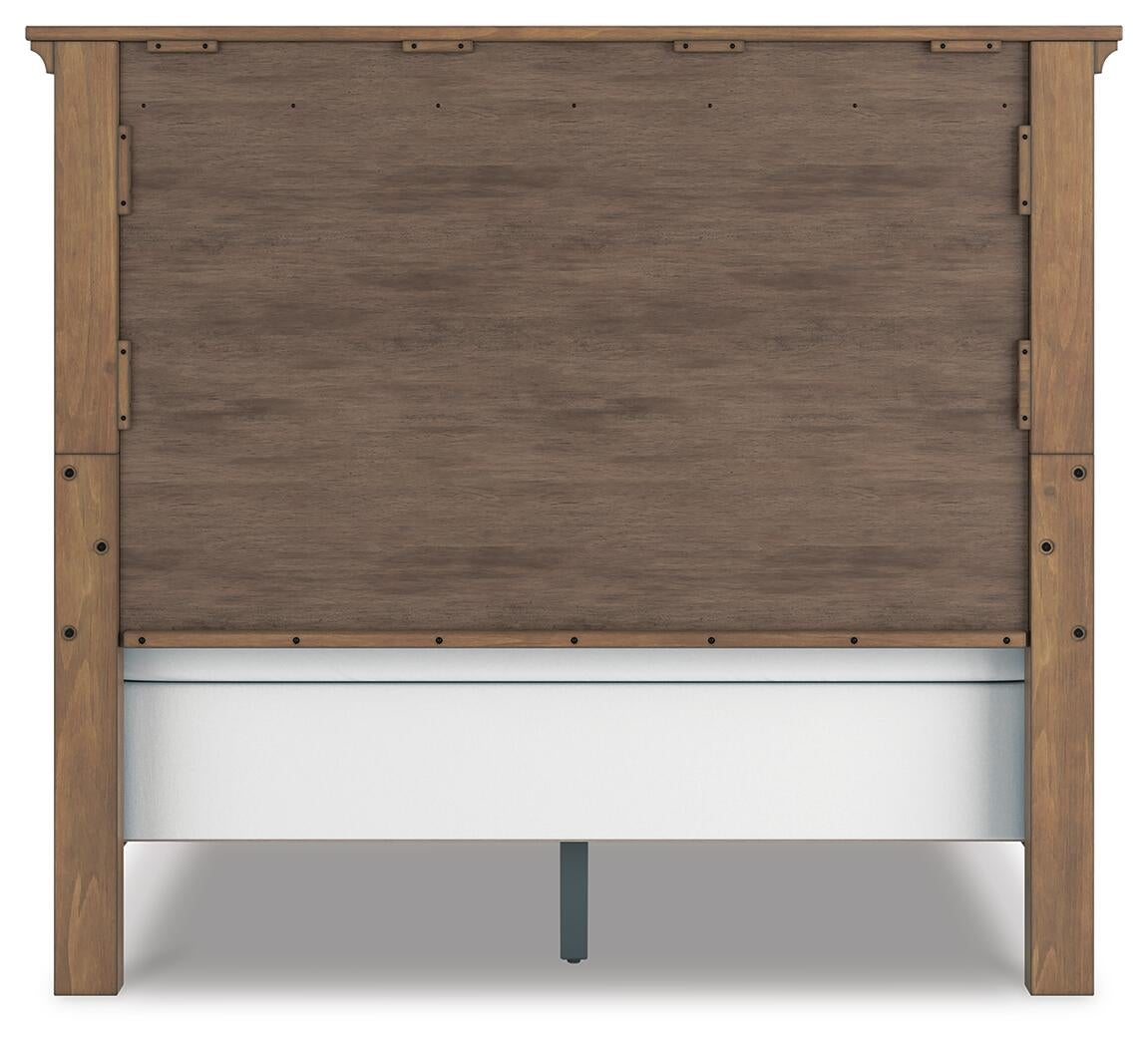 Feddinger  Panel Bed With Mirrored Dresser