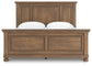 Feddinger  Panel Bed With Mirrored Dresser And Nightstand