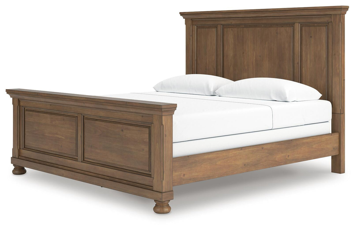 Feddinger  Panel Bed With Mirrored Dresser And Nightstand