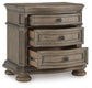 Ardenfield California  Upholstered Sleigh Bed, Dresser, Mirror And Nightstand