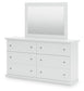 Bostwick Shoals  Panel Bed, Dresser, Mirror And Nightstand