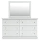 Bostwick Shoals  Panel Bed, Dresser, Mirror, Chest And Nightstand