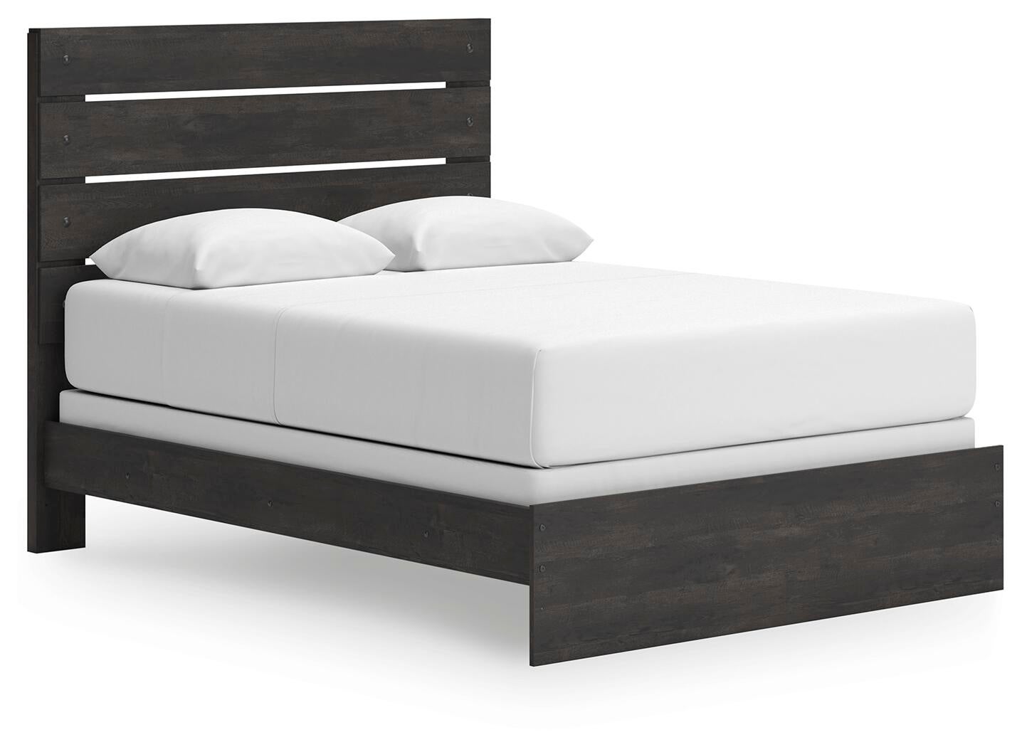 Hollivern  Panel Bed, Dresser, Mirror And Nightstand