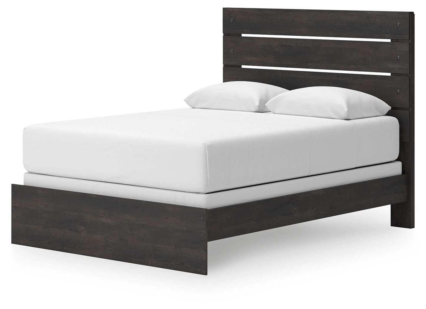 Hollivern  Panel Bed, Dresser, Mirror And Nightstand