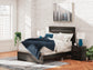 Hollivern  Panel Bed, Dresser, Mirror And Nightstand