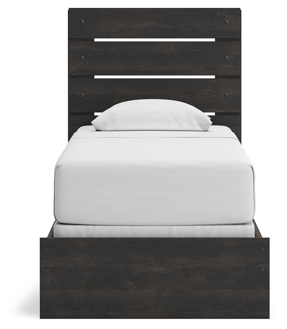 Hollivern  Panel Bed, Dresser And Mirror